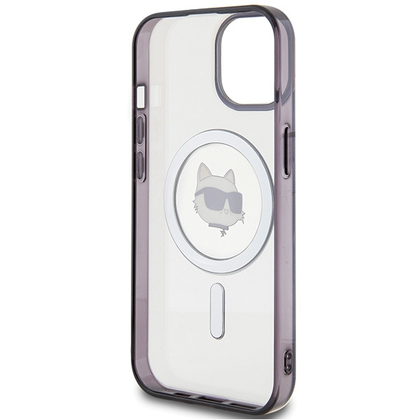 Etui Karl Lagerfeld KLHMP15MHCHNOTK iPhone 15 Plus 6.7" transparent hardcase IML Choupette`s Head MagSafe Case